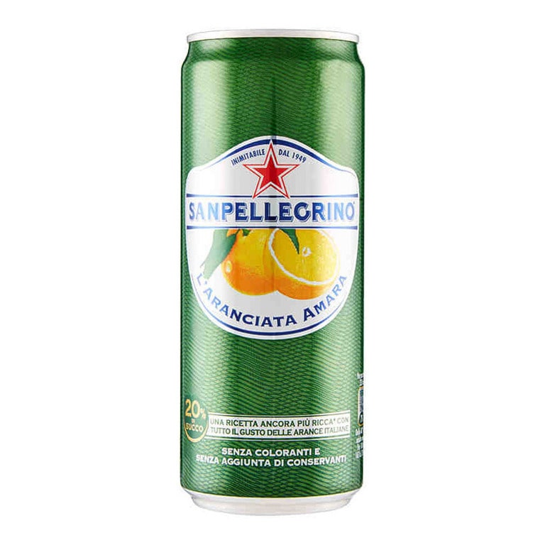 SANPELLEGRINO ARANCIATA AMARA-33CL (24 pz) LATTINA